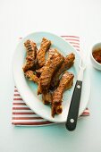 Spare ribs arrabiata with ketchup