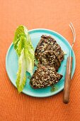 Grilled beef fillet steaks with sesame seeds