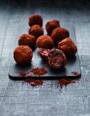 Chili chocolate truffles