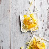 Chicory and orange salad with almonds (low carb)