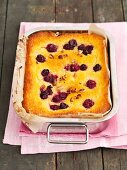 Yogurt cake with sour cherries