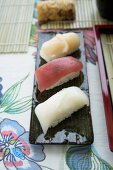 Different kind of Nigiri sushi
