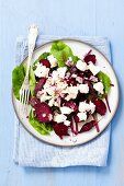 Rote-Bete-Salat mit Feta und roten Zwiebeln