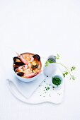 Fish stew with prawns and mussels