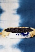 Blueberry and apricot tart
