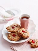 Cherry and nut biscuits