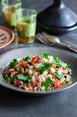Couscous with preserved lemons, tomatoes and parsley