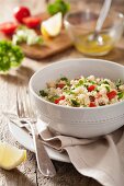 Couscous salad with tomatoes and parsley