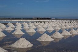 Salt evaporation pond, Thailand