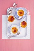 Gluten - free passionfruit and coconut creme brulee
