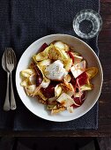Beetroot, walnut and endive with pomegranate dressing