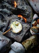 Grilled Camembert with thyme