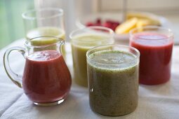 Green and red smoothies