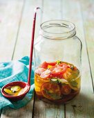 Tomatoes preserved in oil