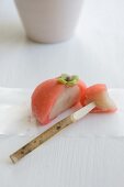 Wagashi persimmon (Japanese sweet)