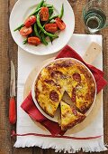 Ham and chorizo spanish tortilla,