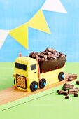 Chocolate tipper truck