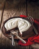 Creamy chocolate cake with chilli