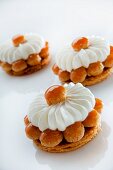 St. Honore cakes with honey