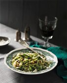 Risotto with goat's cheese and asparagus