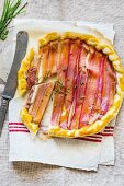 Rhubarb and Camembert sfogliata