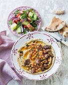 Hummus mit Lammfleisch