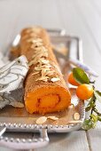 Carrot and orange roulade with flaked almond (Portugal)