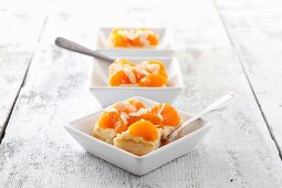 Mandarin and sour cream slices