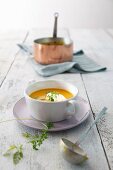 Pumpkin soup with ginger