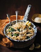 Spaghetti with garlic butter