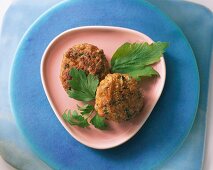 Meatballs with lovage and parsley