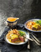 Rinderfilet mit Pommes frites und Sauce Bearnaise