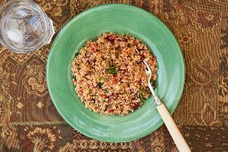 Quinoa salad with cranberries and lemon