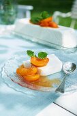 Buttermilk terrine with apricots