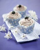Blueberry swirl cupcakes