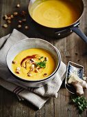 Pumpkin soup with ginger