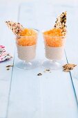 Pumpkin and mandarin granita