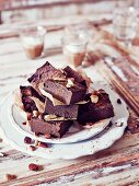 Sweet potato brownies with nuts