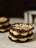 Chocolate and hazelnut galettes