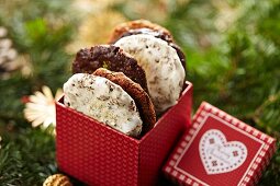 Elisenlebkuchen (spiced soft gingerbread from Germany) in a gift box