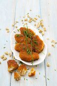 Soya nuggets with chives