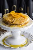 Crepe suzette pancake cake (Christmas)