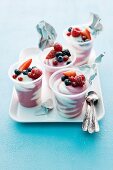 Yoghurt mousse with fresh berries