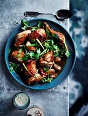 Black beer chicken with ginger, garlic and soy sauce