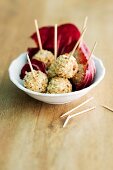 Pear and Roquefort balls