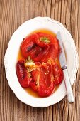 Roasted peppers, peeled