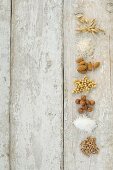 Grains, nuts and soya for making lactose-free milk