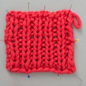 A piece of knooking – knitting with a hook