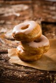 Doughnuts with icing sugar