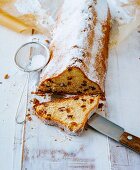 Gluten-free quark stollen with sultanas and mixed peel